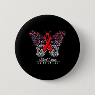 Blood Cancer Awareness  Butterfly Lovers Gifts 2 Inch Round Button