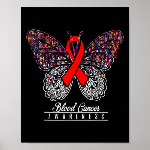 Blood Cancer Awareness  Butterfly Lovers Gifts 2 Poster