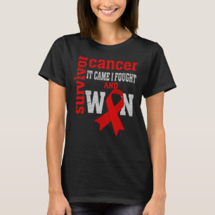 Blood Cancer Awareness, It Came I Fought and Won T-Shirt