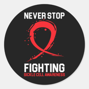 Blood Cancer Awareness Leukaemia Lymphoma Myeloma Classic Round Sticker