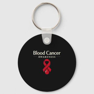 Blood cancer awareness leukaemia lymphoma survivor keychain