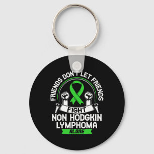 Blood Cancer Awareness Lime Green Ribbon Keychain