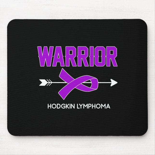Blood Cancer Awareness Outfit Hodgkin Lymphoma War Mouse Pad (Front)