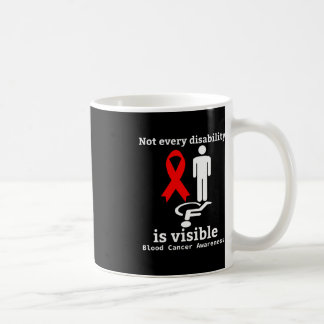 Blood Cancer Awareness Red Ribbon Support 1 Coffee Mug