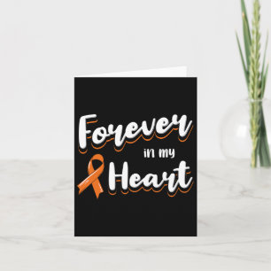 Blood Cancer Awareness Ribbon Loss Loving Remembra Card