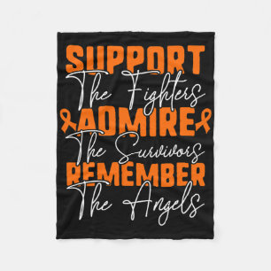 Blood Cancer Awareness Shirt Fleece Blanket