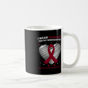 Blood Cancer Burgundy Goddaughter Multiple Myeloma Coffee Mug