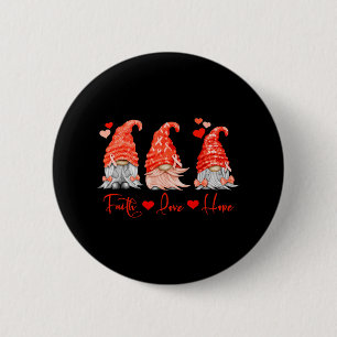 Blood Cancer Faith Hope Love Red Gnomes Heart Warr 2 Inch Round Button