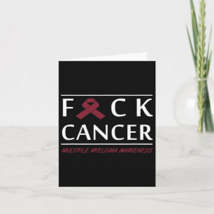 Blood Cancer Fight Cancer Ribbon 4 Card
