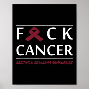 Blood Cancer Fight Cancer Ribbon 4 Poster