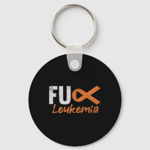 Blood Cancer Fighter Awareness Distressed Keychain