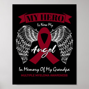 Blood Cancer In Memory Of Grandpa Multiple Myeloma Poster