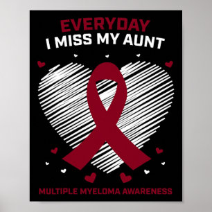 Blood Cancer In Memory Of My Aunt Multiple Myeloma Poster