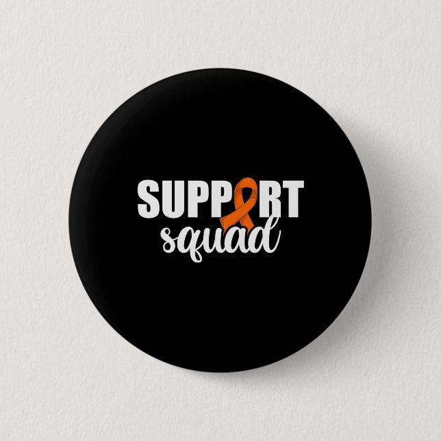 Blood Cancer Support Squad 1 2 Inch Round Button (Front)
