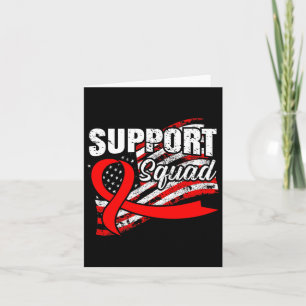 Blood Cancer Support Squad Usa Flag Awareness Ribb Card