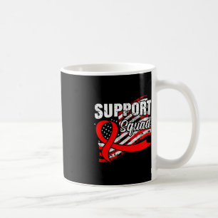 Blood Cancer Support Squad USA Flag Awareness Ribb Coffee Mug