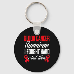 Blood Cancer Survivor Fought And Won Blood Cancer Keychain