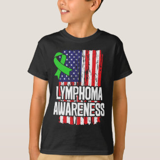 Blood Cancer Survivor Lime Green Awareness Ribbon  T-Shirt