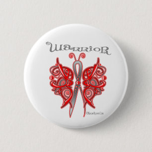 Blood Cancer Warrior Celtic Butterfly 2 Inch Round Button