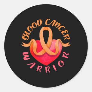 Blood Cancer Warrior Lymphoma Classic Round Sticker
