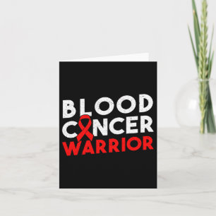 Blood Cancer Warrior Ribbon  Card