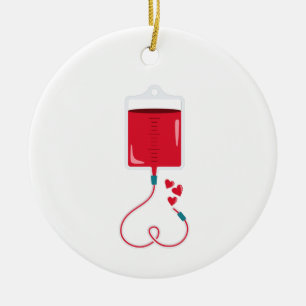 Blood Donation Ceramic Ornament