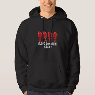 Blood Donation Squad Type A B O Ab  World Blood Do Hoodie