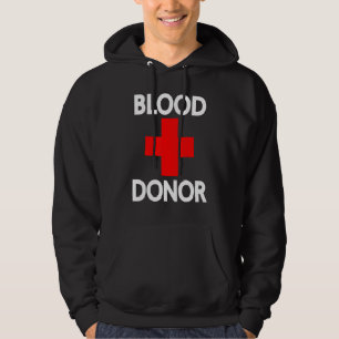 Blood Donor Day Blood Donation Outfit Women Men Me Hoodie