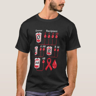 Blood Donor Selflessly Donates Blood World Donor D T-Shirt