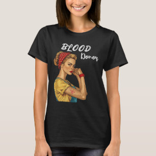 Blood Donor Women Bandana Lives Blood Donation Awa T-Shirt