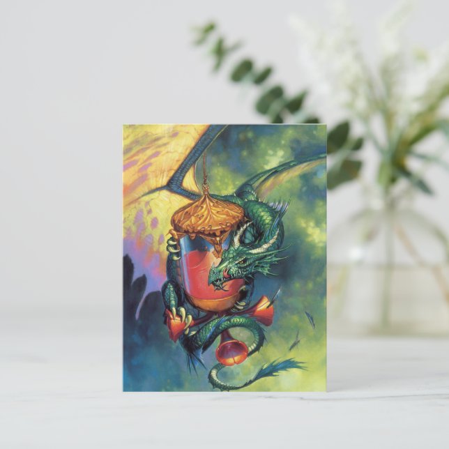 Blood Dragon Postcard | Fierce Dragon Illustration (Standing Front)