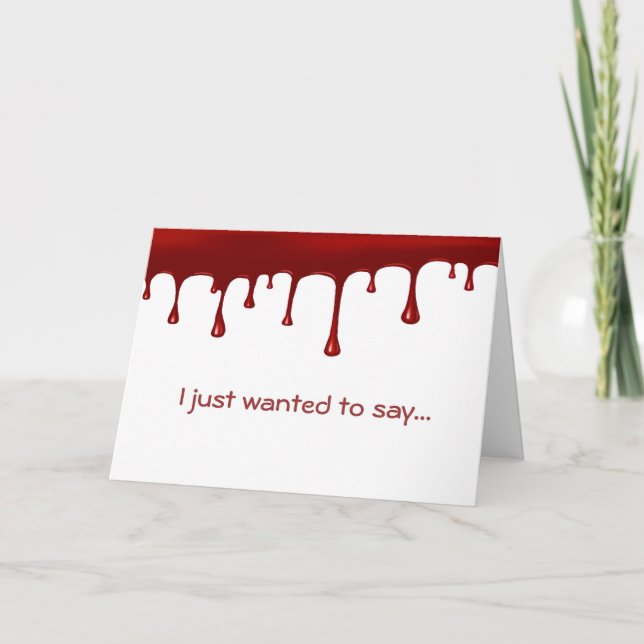 Blood Drip Card (Front)