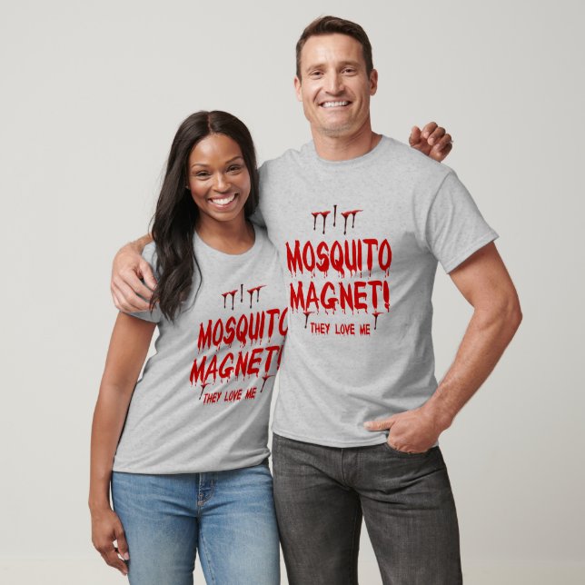 Blood Dripping Mosquito Magnet They Love Me Unisex T-Shirt (Unisex)