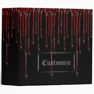 Blood Drips 3-Ring Binder