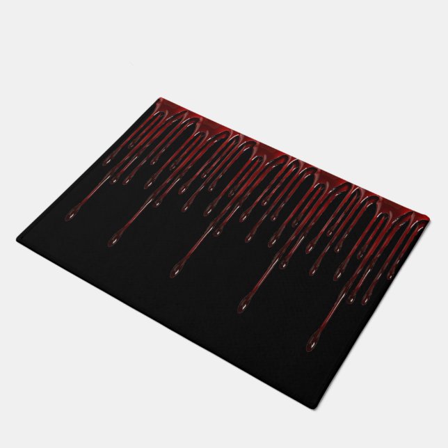 Blood Drips Door Mat (Angled)