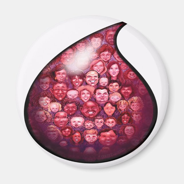 Blood Drop Magnet (Front)