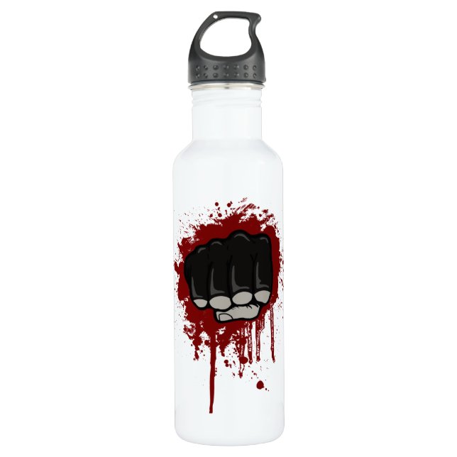 Blood fist 710 ml water bottle (Front)