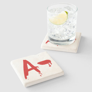 Blood Group A- Negative #Horror Hospital Stone Coaster