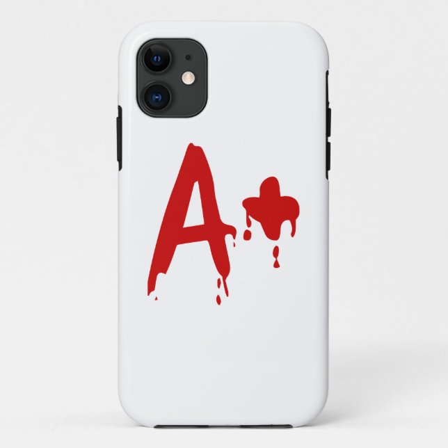 Blood Group A+ Positive #Horror Hospital Case-Mate iPhone Case (Back)
