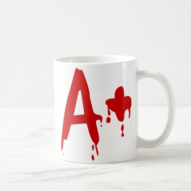 Blood Group A+ Positive #Horror Hospital Coffee Mug (Right)