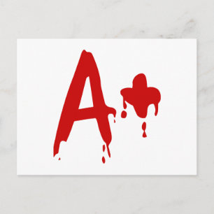 Blood Group A+ Positive #Horror Hospital Postcard