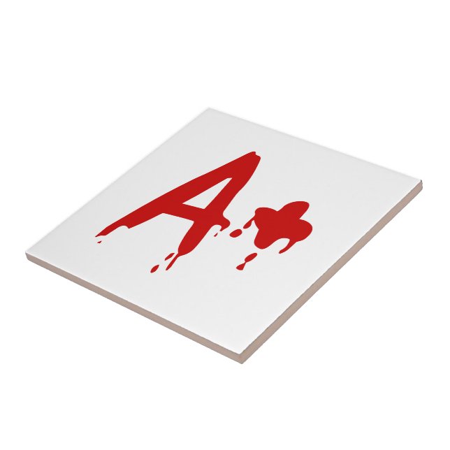 Blood Group A+ Positive #Horror Hospital Tile (Side)