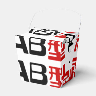 Blood Group AB Japanese Kanji Favor Box