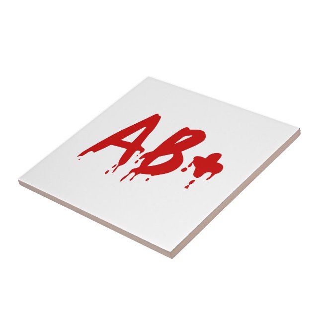 Blood Group AB+ Positive #Horror Hospital Tile (Side)