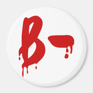 Blood Group B- Negative #Horror Hospital Magnet