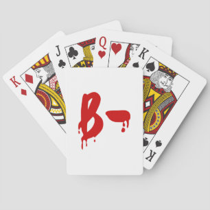 Blood Group B- Negative #Horror Hospital Playing Cards