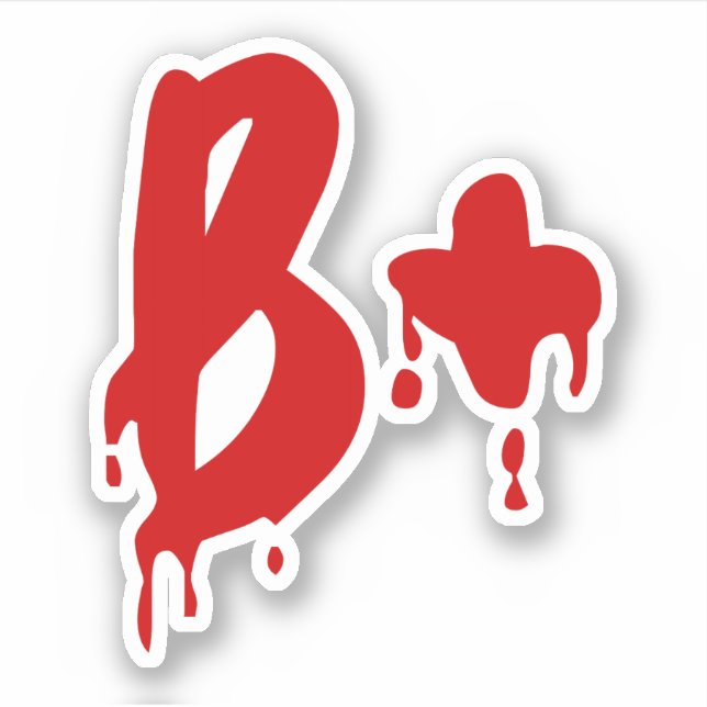 Blood Group B+ Positive #Horror Hospital (Front)