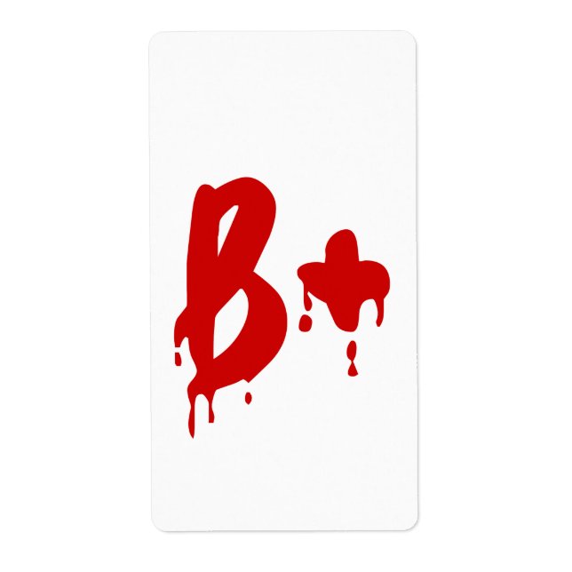 Blood Group B+ Positive #Horror Hospital (Front)