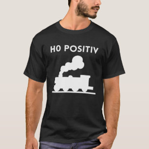Blood group H0 positive model railway model railwa T-Shirt