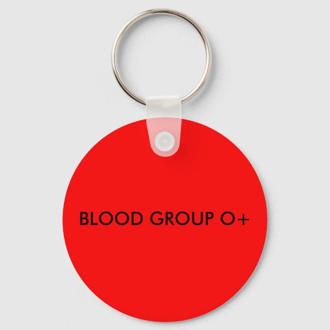 BLOOD GROUP O+ KEYCHAIN (Front)